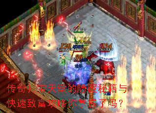 传奇打宝天堂的隐藏秘籍与快速致富攻略你掌握了吗? 传奇打宝天堂的隐藏秘籍与快速致富攻略你掌握了吗?