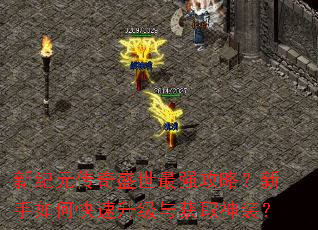 新纪元传奇盛世最强攻略?新手如何快速升级与获取神装? 新纪元传奇盛世最强攻略?新手如何快速升级与获取神装?