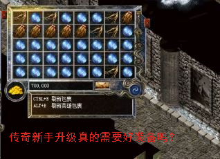 传奇新手升级真的需要好装备吗? 传奇新手升级真的需要好装备吗?