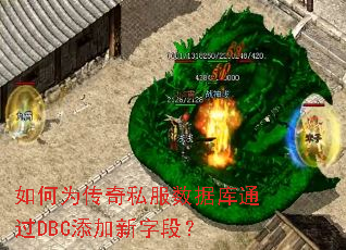 如何为传奇私服数据库通过DBC添加新字段? 如何为传奇私服数据库通过DBC添加新字段?