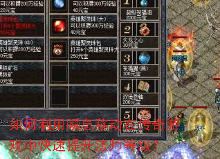 �������˲Ϣ�ƶ��ڴ�����Ϸ�п���������ʦ�ȼ���