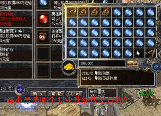 练小号选哪个职业升级快又省钱? 练小号选哪个职业升级快又省钱?