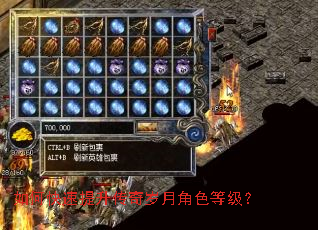 如何快速提升传奇岁月角色等级? 如何快速提升传奇岁月角色等级?