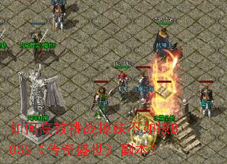 如何高效挑战撩妹不如撩BOSS《传奇盛世》副本? 如何高效挑战撩妹不如撩BOSS《传奇盛世》副本?