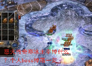 怒火传奇寒冰主宰掉什么?个人boss掉落一览 怒火传奇寒冰主宰掉什么?个人boss掉落一览