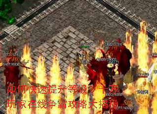 如何快速提升等级?十万玩家在线争霸攻略大揭秘 如何快速提升等级?十万玩家在线争霸攻略大揭秘