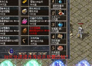 如何快速提升等级并称霸沙城? 如何快速提升等级并称霸沙城?