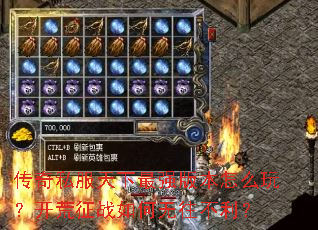 传奇私服天下最强版本怎么玩?开荒征战如何无往不利? 传奇私服天下最强版本怎么玩?开荒征战如何无往不利?